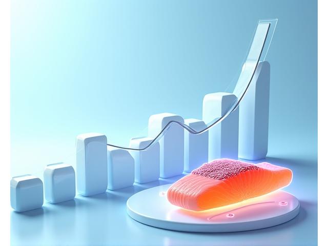 Graphic showing increased consumer trust and premium prices due to transparent seafood supply chain